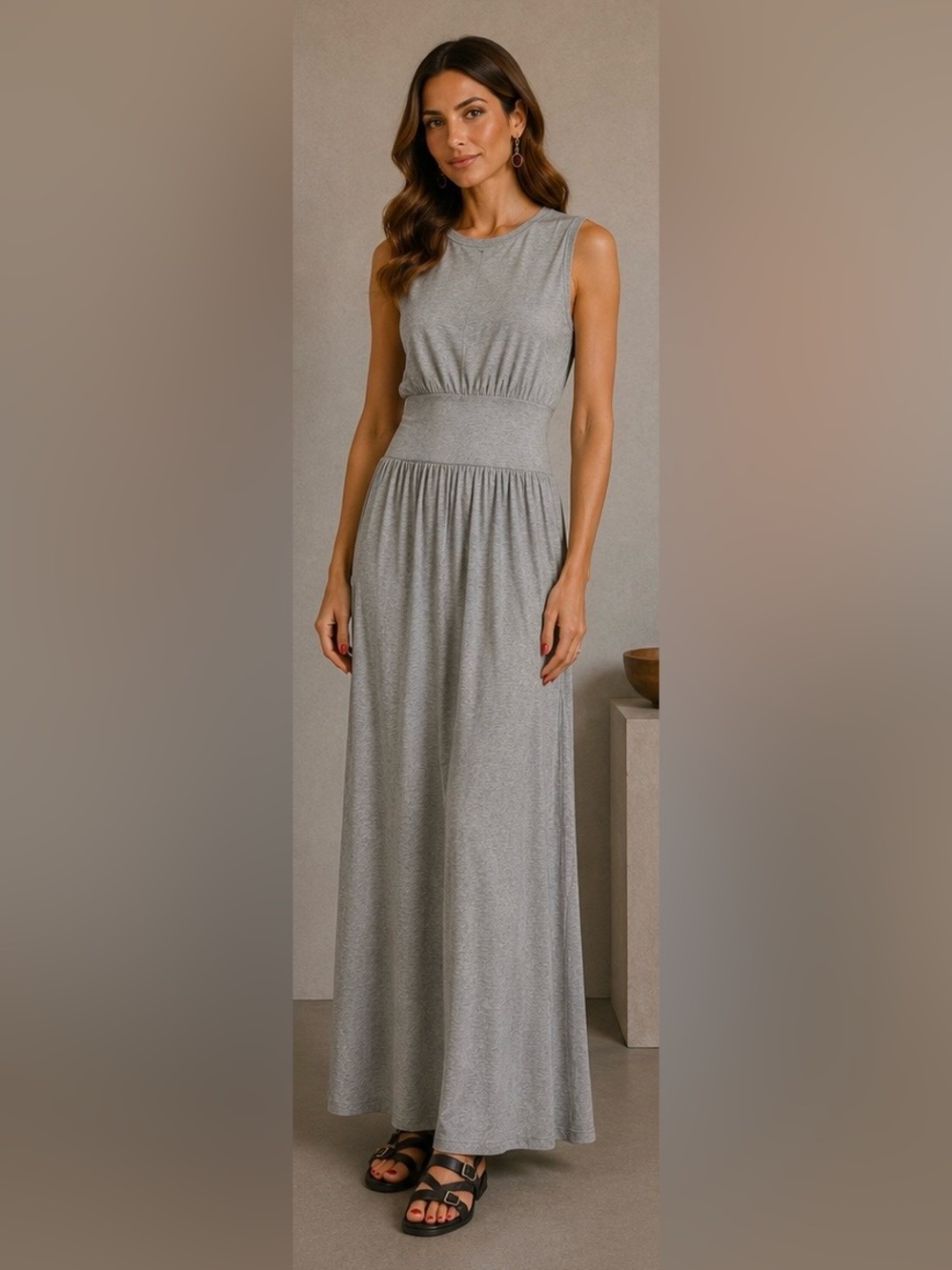 Toteme Grey Maxi Dress EUC